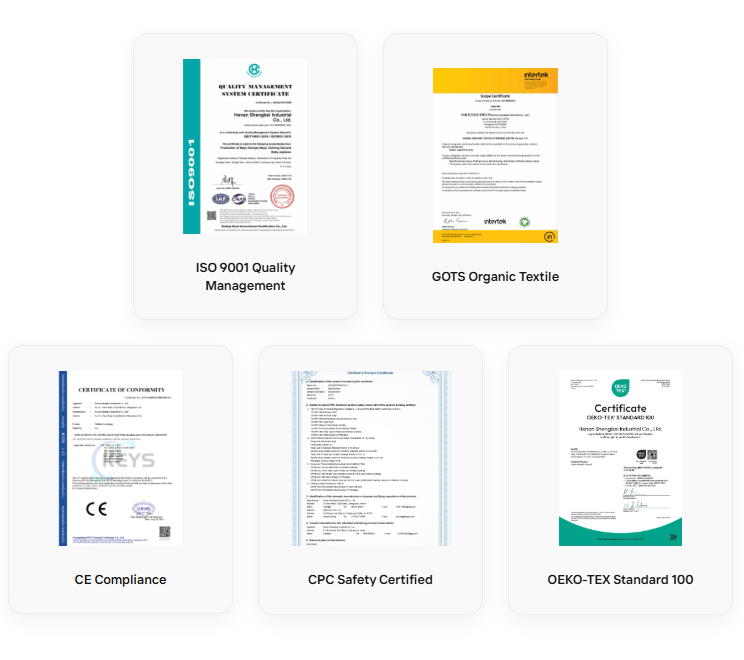 Global Certified Baby Clothing Manufacturer - ISO GOTS CE CPC OEKO-TEX Compliance