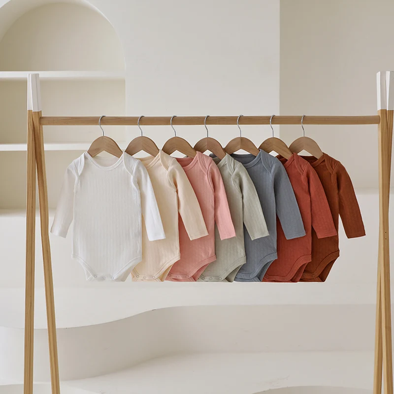 New Design Soft, Warm and Breathable Honeycomb Jacquard Mesh Fabric New Born Baby Bodysuit Romper - Image 2