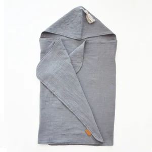 Hot Sale 100% Organic Cotton 4 Layers Muslin Baby Hooded Bath Towel