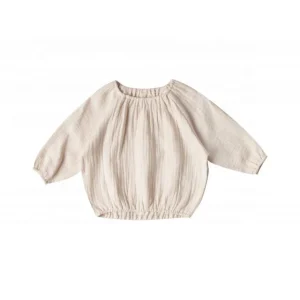 Print Supported Baby Muslin Tee Shirt Baby Gauze Clothes Baby Summer Clothes