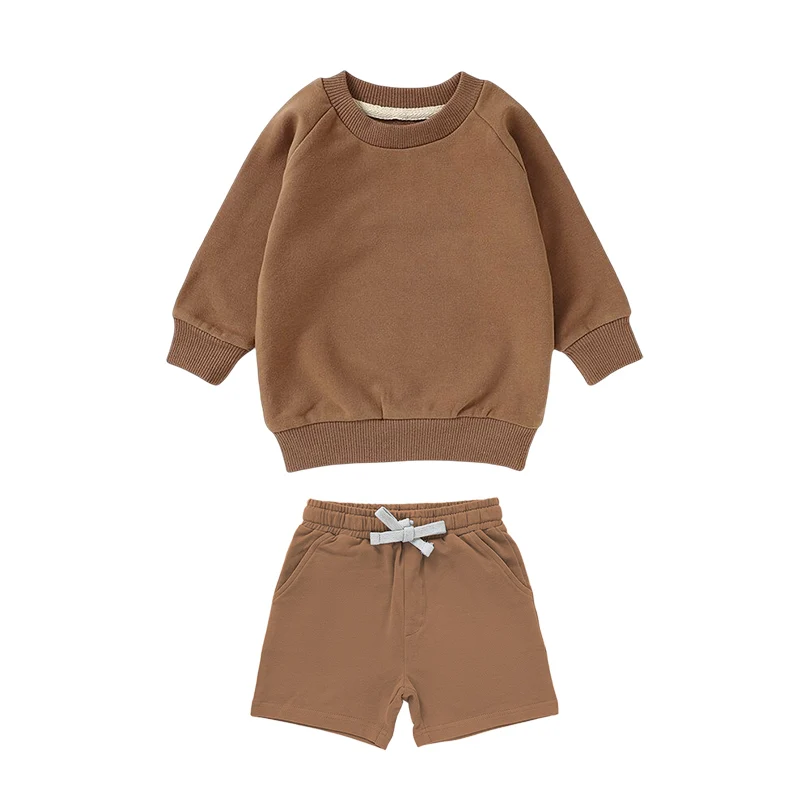 Spring Autumn Pullover Boys Baby Sweatshirts and Shorts Set Children Kids Toddler Baby Clothing Sets Girls - Image 6
