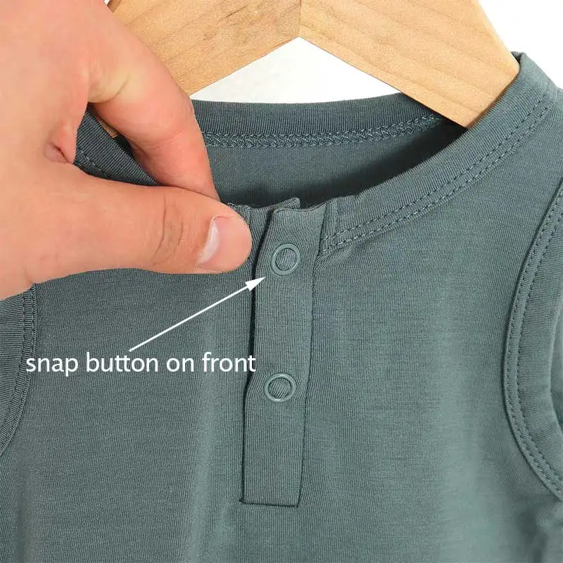 Soft Baby Grow Newborn Baby Bamboo Bodysuit Baby Short Rompers - Image 5