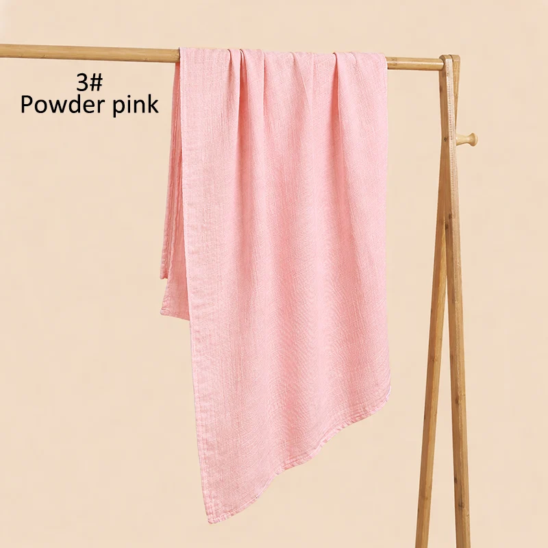 Viscose Bamboo Organic Cotton 120x120cm Muslin Blanket Baby Swaddle Blanket - Image 4