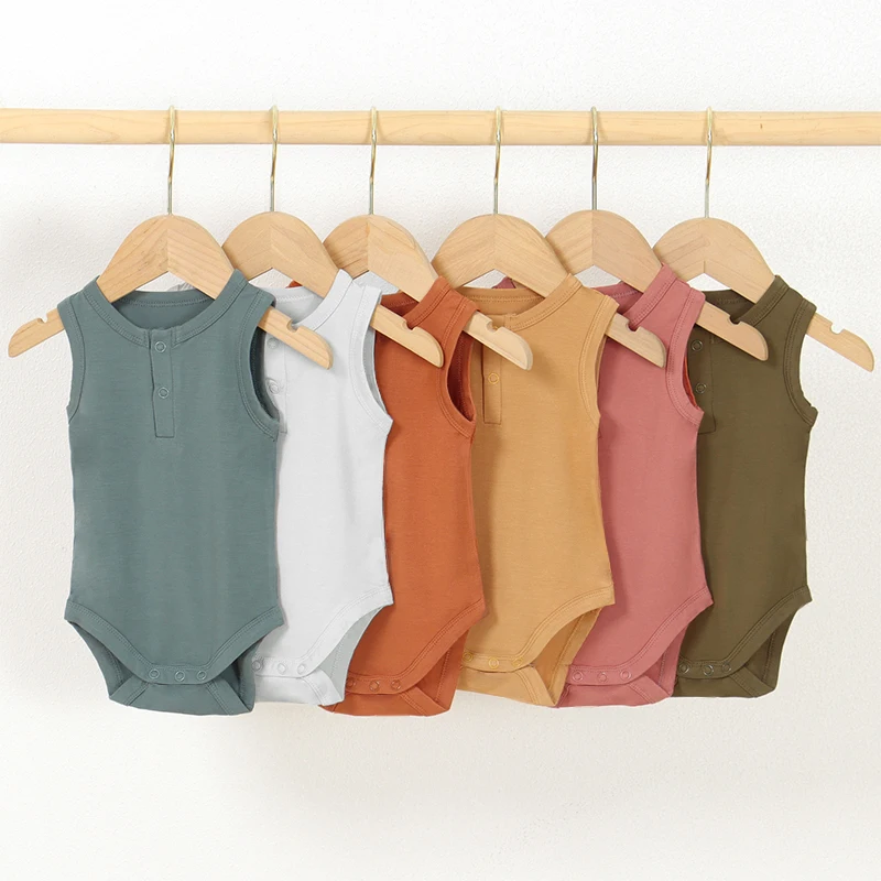 Soft Baby Grow Newborn Baby Bamboo Bodysuit Baby Short Rompers