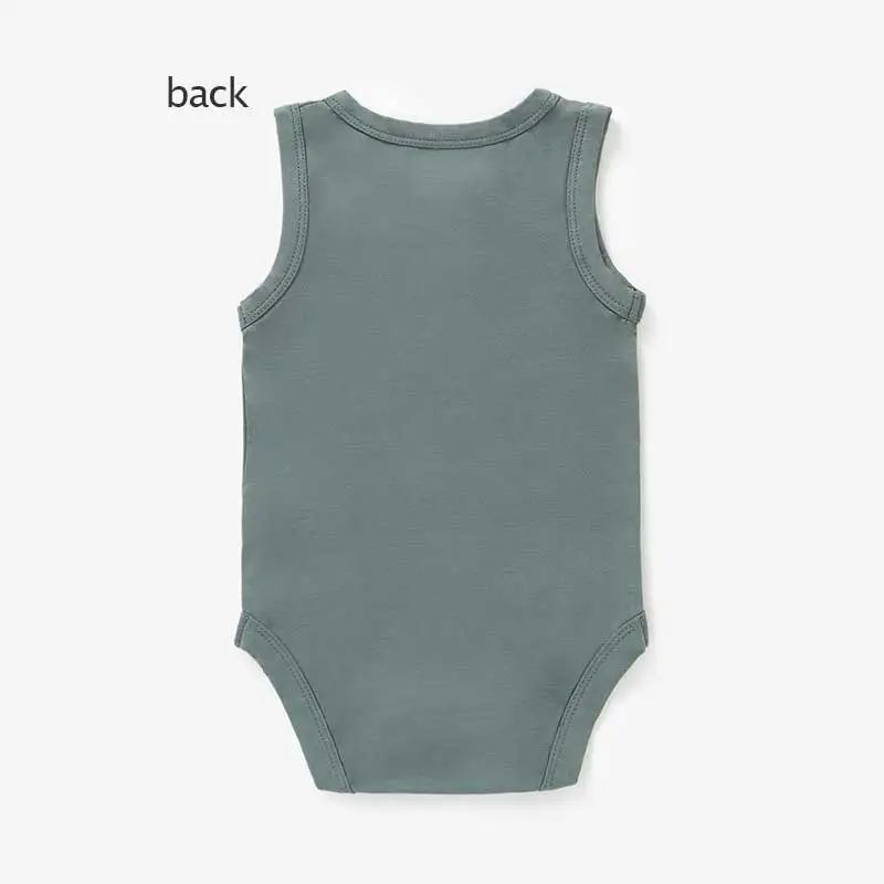 Soft Baby Grow Newborn Baby Bamboo Bodysuit Baby Short Rompers - Image 3