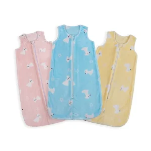 Factory Supply 2 Way Zipper Fleece Warm Baby Sleeping Bag Sack 0-6M