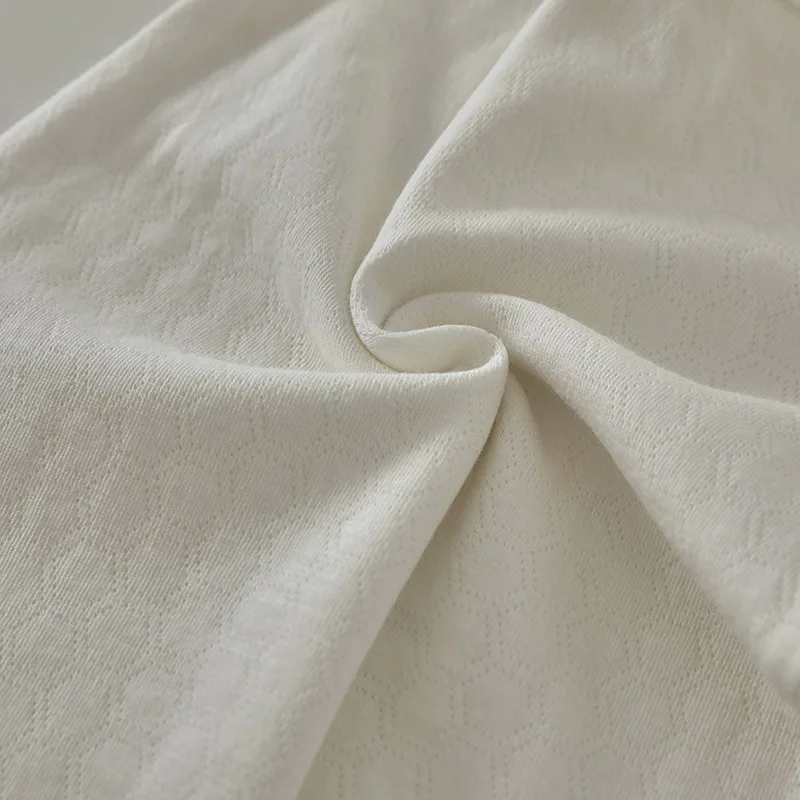 New Design Soft, Warm and Breathable Honeycomb Jacquard Mesh Fabric New Born Baby Bodysuit Romper - Image 4