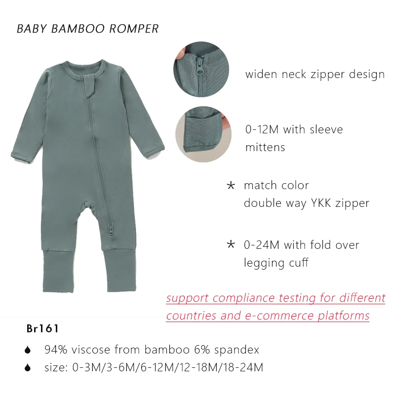 Soft Summer Bamboo Baby Rompers Newborn Baby Onesie Pajamas Bamboo Baby Clothes - Image 3
