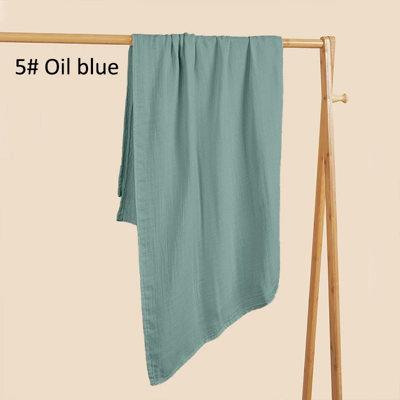 Viscose Bamboo Organic Cotton 120x120cm Muslin Blanket Baby Swaddle Blanket - Image 5