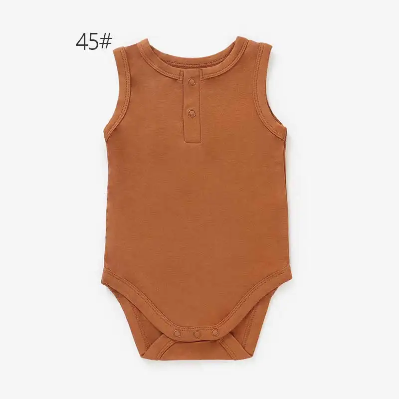Soft Baby Grow Newborn Baby Bamboo Bodysuit Baby Short Rompers - Image 6