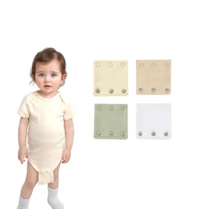 Adjustable Snap Button Accessory for Baby Bodysuits Easy Diaper Changes & Secure Closure