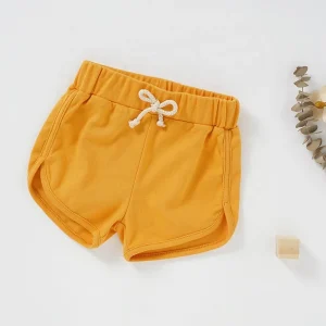 Wholesale 100% Organic Cotton Summer Girls Baby Pants&Shorts