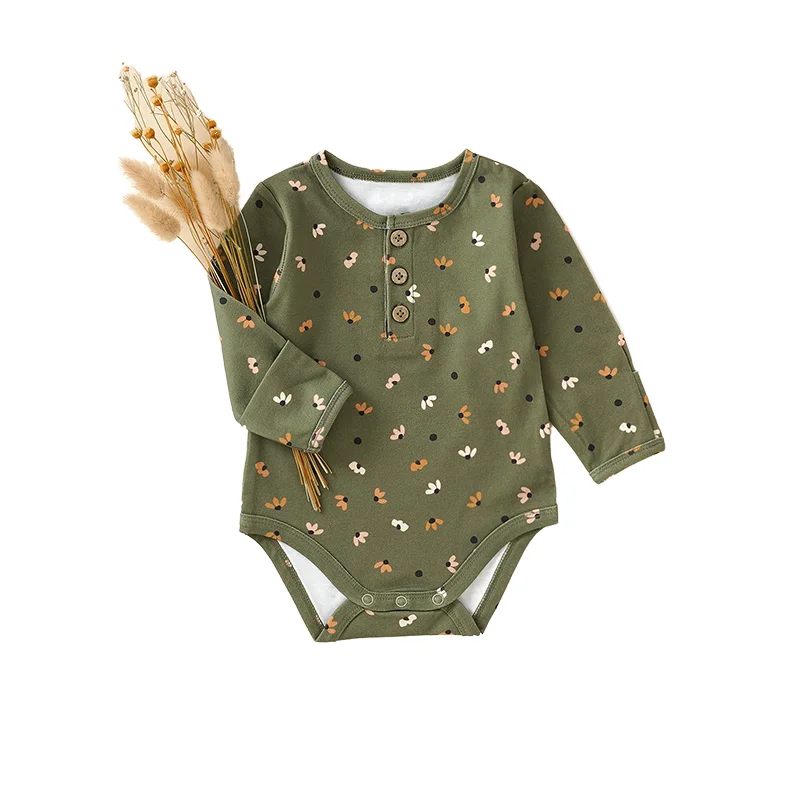Print Onesies Knitted Baby Sweatshirt Romper Organic Jumpsuit Knit Baby Romper