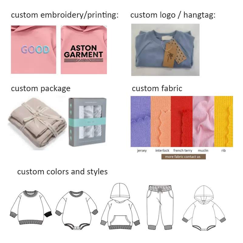 260g French Terry Baby Tracksuit Baby Outfits Autumn Winter 2pcs Baby Clothes Sweater Suit Clothing Set - Image 6