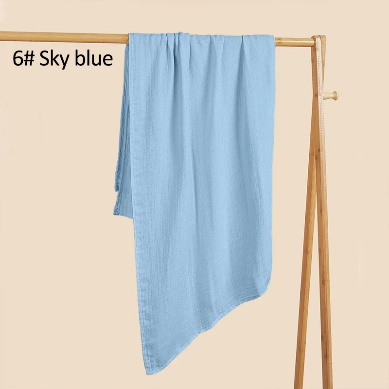 Viscose Bamboo Organic Cotton 120x120cm Muslin Blanket Baby Swaddle Blanket - Image 6