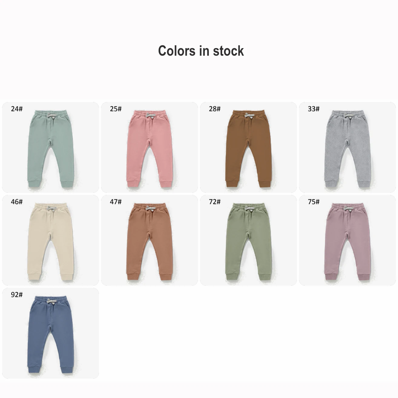 Wholesale New Design Plaid Elastic Waist Full Length Baby Pants Baby Jogger Pants Children Kids Pants - Image 3