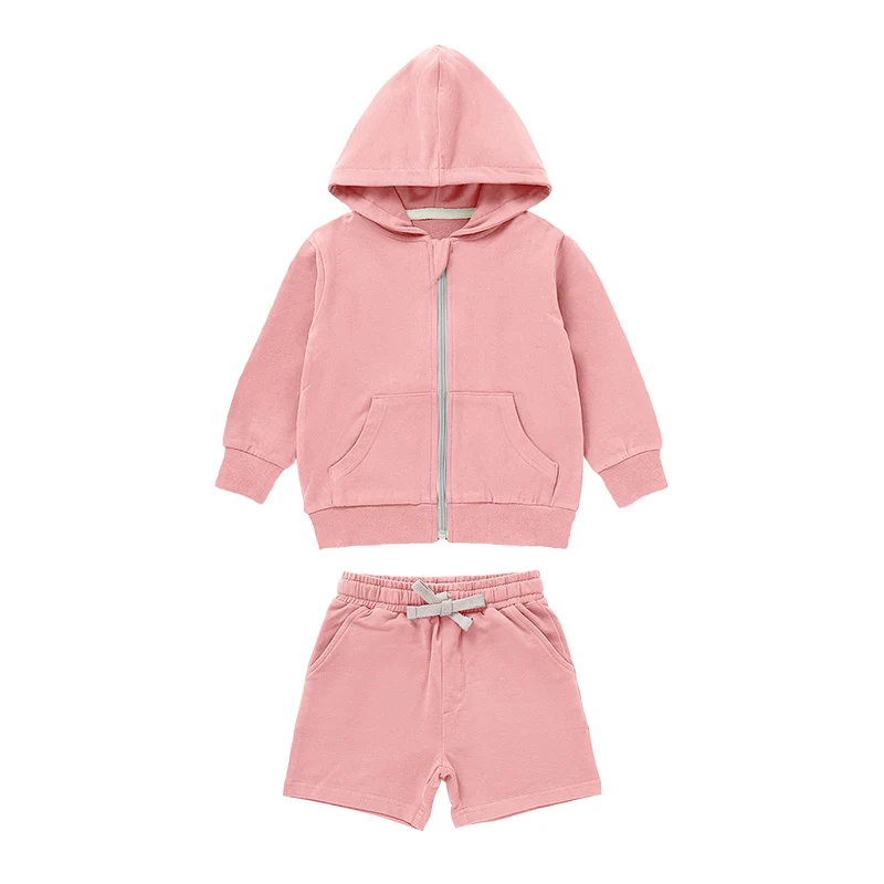 Solid Fashion Children Baby Hoodies Sweatshirts and Shorts Set Baby Clothing Set Autumn - Image 5
