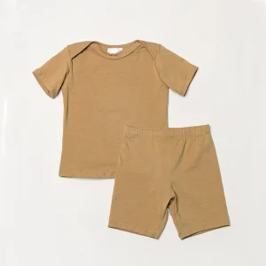 Organic Cotton Soft Short Sleeve and Pants Baby Clothing Set Summer