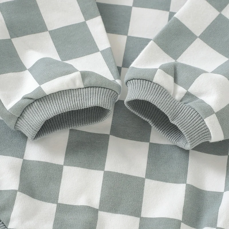 Rib Cuff Stretchy Long Sleeve Autumn Winter Organic Cotton Baby Romper Clothing Baby Boy Romper - Image 5