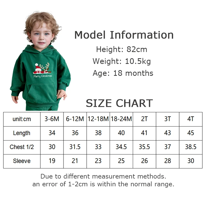 Organic Cotton Spandex Christmas Baby Hoodie Screen Printed Holiday Designs Unisex Long Sleeve Pullover Baby Cloths - Image 5