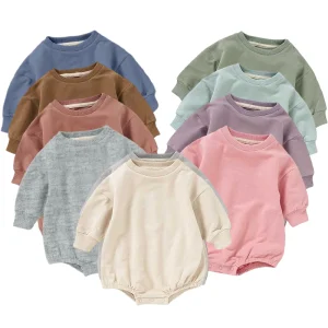 Wholesale Cozy Loose-Fit  Soft Colorful Baby Onesie Comfortable Organic Cotton Baby Rompers