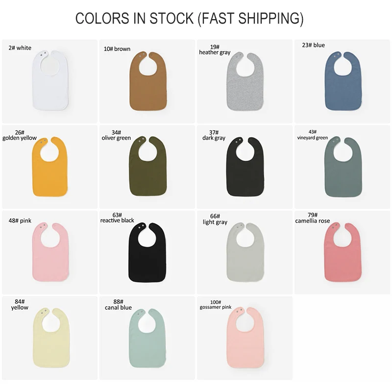 Unique Snap Closure Baby Bibs U Shape Organic Cotton Baby Bandanas - Image 4