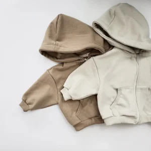 Knitted Cotton Baby Fleece Outfits Baby Hoodie Jacket Baby Coats