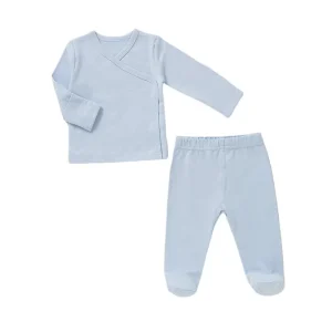 Soft Interlock Fabric 100% Organic Cotton New Born Baby Pajamas Sets