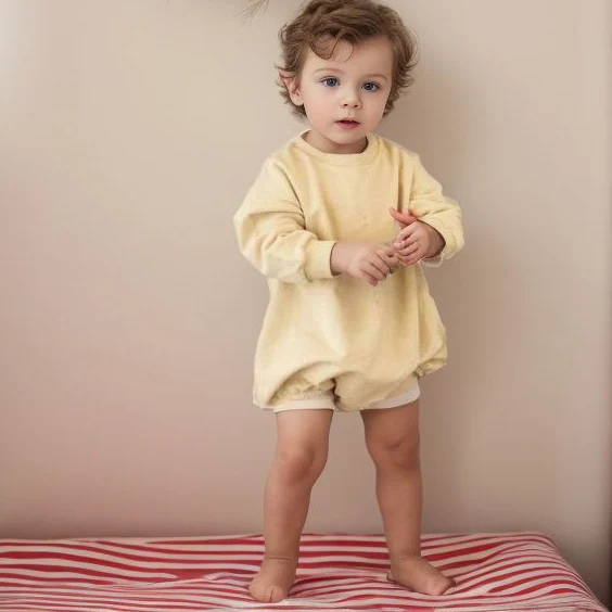 New Baby Boutique Romper 100% Organic Cotton Solid Sweater Long Sleeved Baby Rompers 0-3 Months - Image 4