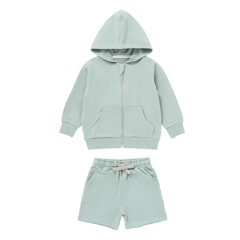 Solid Fashion Children Baby Hoodies Sweatshirts and Shorts Set Baby Clothing Set Autumn - Image 4