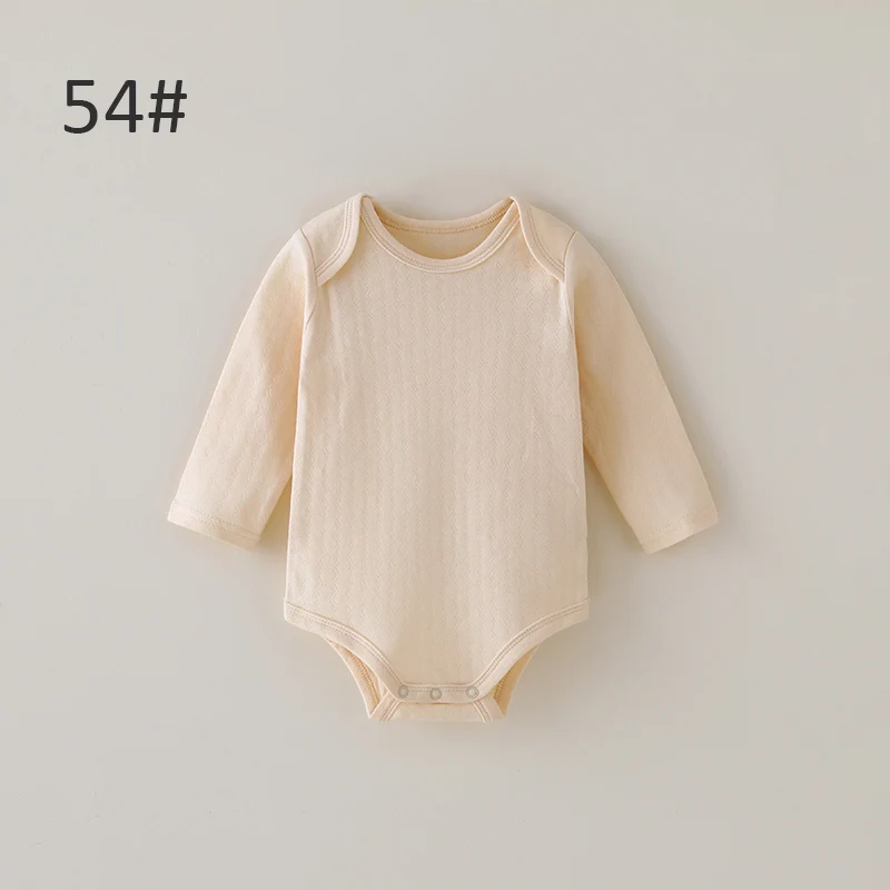 New Design Soft, Warm and Breathable Honeycomb Jacquard Mesh Fabric New Born Baby Bodysuit Romper - Image 6