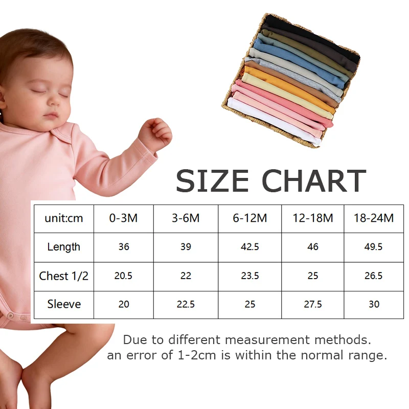 Wholesale Solid Colors 100% Organic Cotton Full Sleeve Toddler Grow Baby Bodysuit Rompers - Image 5