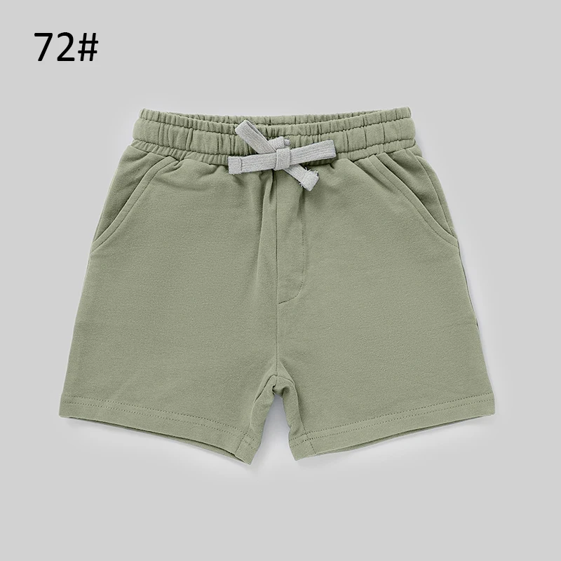 Wholesale Organic Cotton Solid Waistrope Baby Shorts - Image 4