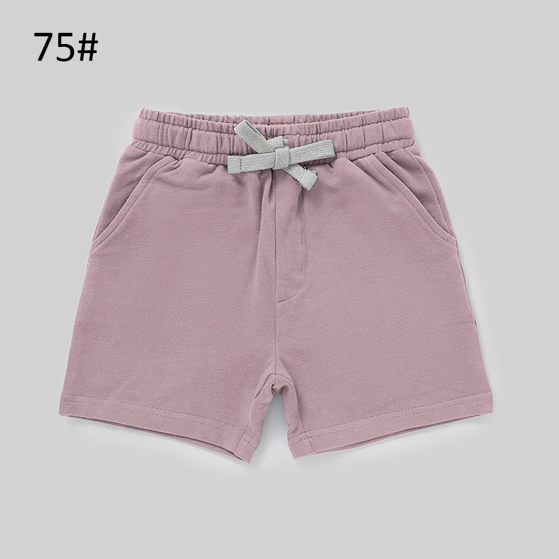Wholesale Organic Cotton Solid Waistrope Baby Shorts - Image 5