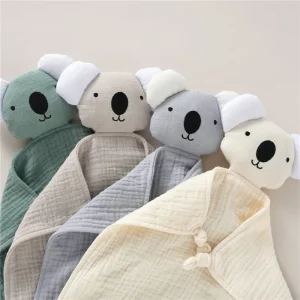 100% Organic Cotton Made Baby Loveys Baby Teether Blanket Baby Security Blanket