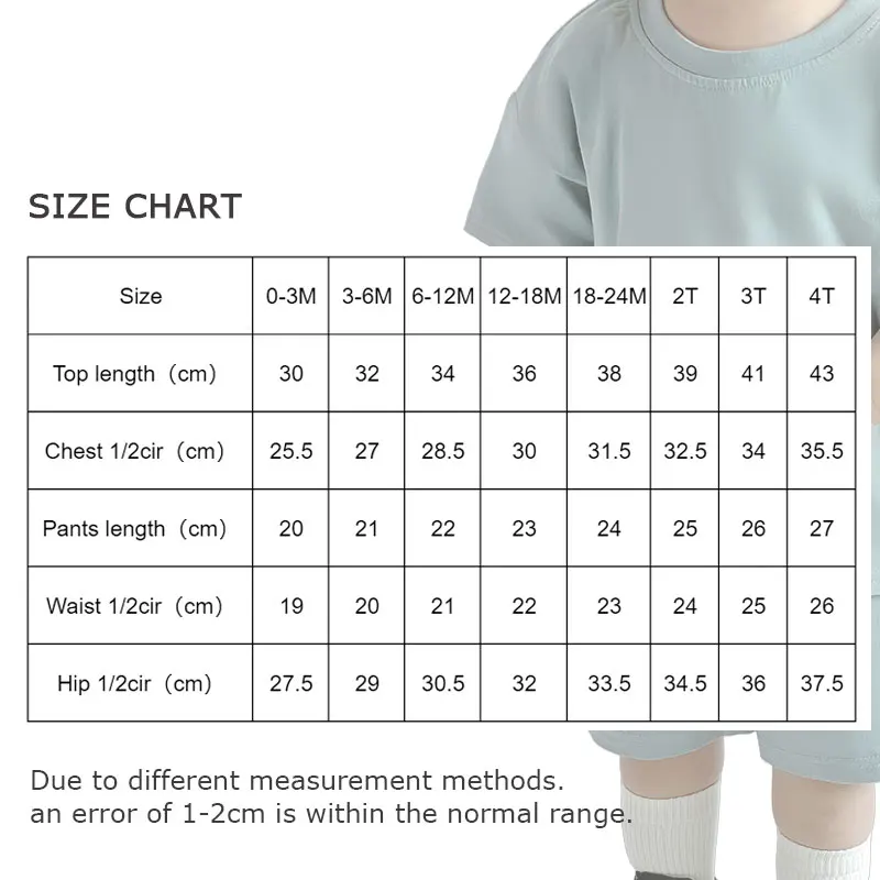 Organic Cotton Summer Blank Short Sleeve Top and Pants 2pcs Set Baby Girls Suit Boys Kids Children Clothing Set - Image 5