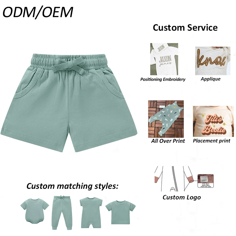 New Organic Cotton Short Sleeve Top and Pants Baby Girls Suit Boys Summer Clothes Set - Image 6