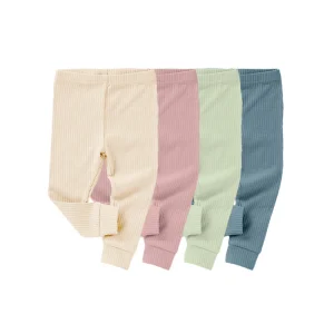 0-4 Years Age Organic Cotton Toddler Girls Rib Legging Pants