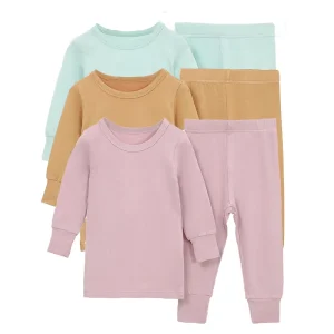 Wholesale Bamboo Baby Clothes Supplier Long Sleeve Baby Grow Sleepsuit Bamboo Baby Pajamas Clothing Set