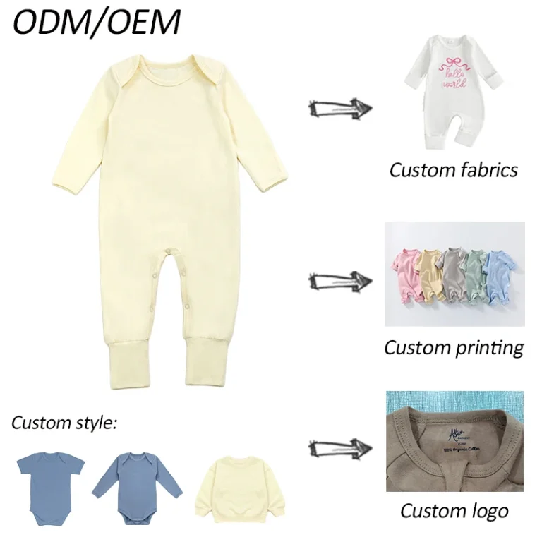 Tiered Pricing Bamboo Baby Custom Rapid Sample Development Bulk Discounts for GOTS Certifi